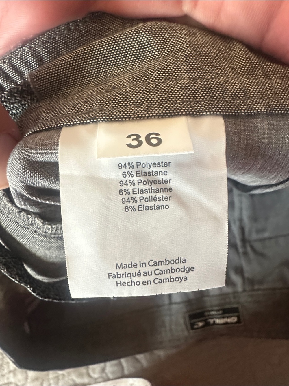 O'Neill Light Gray Flat-Front Men's Shorts - Picture 7 of 8